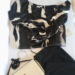 Halston off the shoulder top